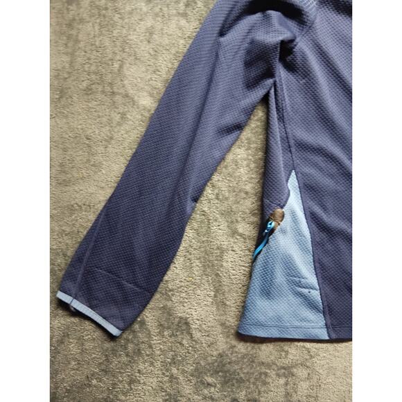 Tek Gear DryTek Women’s Blue Workout Long-sleeve Pullover 1/4 Zip Size M FLAWS - Picture 2 of 10